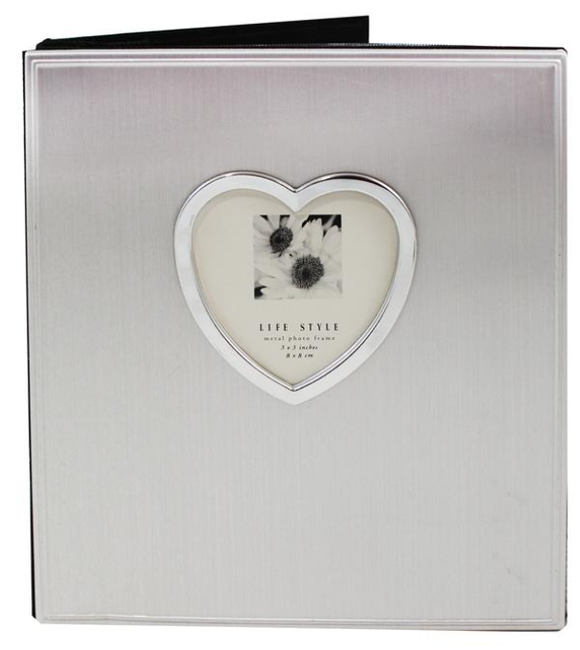 Album - 4x6 - Heart Opening - Silver Bright/Brushed