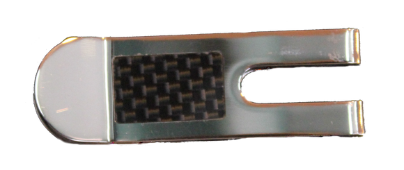 Money Clip - Stainless Steel with Carbon Fibre