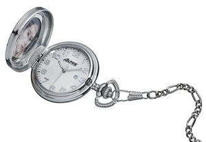 Pocket Watch - Quartz 2-Tone - white face w/photo