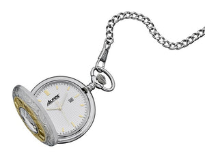 Pocket Watch - Quartz 2-Tone - white face
