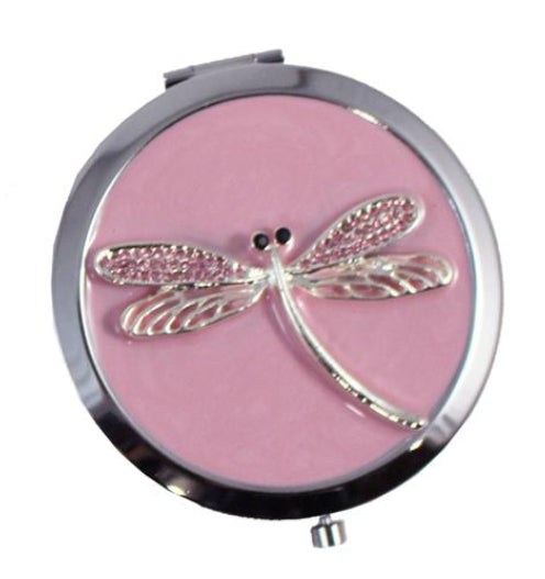 Compact - Pink Crystal Dragonfly