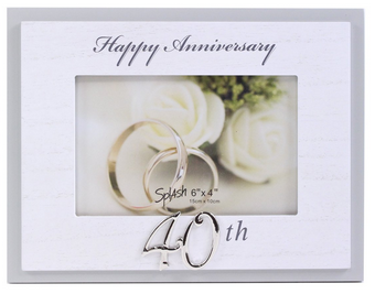 40th Anniversary Frame - White.