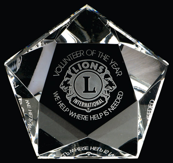 Star Paperweight Award - Optic Crystal